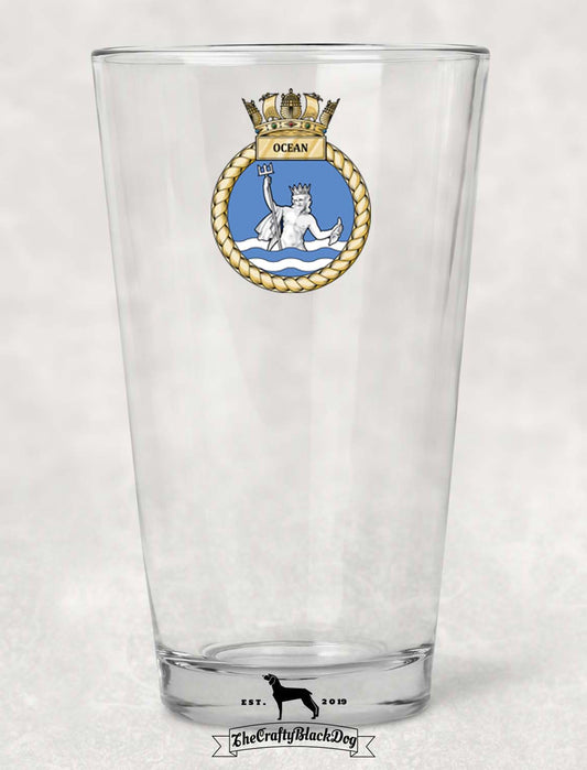 HMS Ocean - Pint Glass