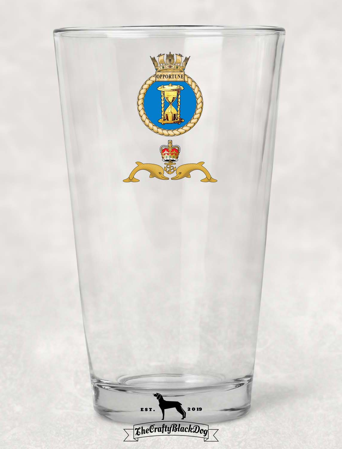 HMS Opportune - Pint Glass