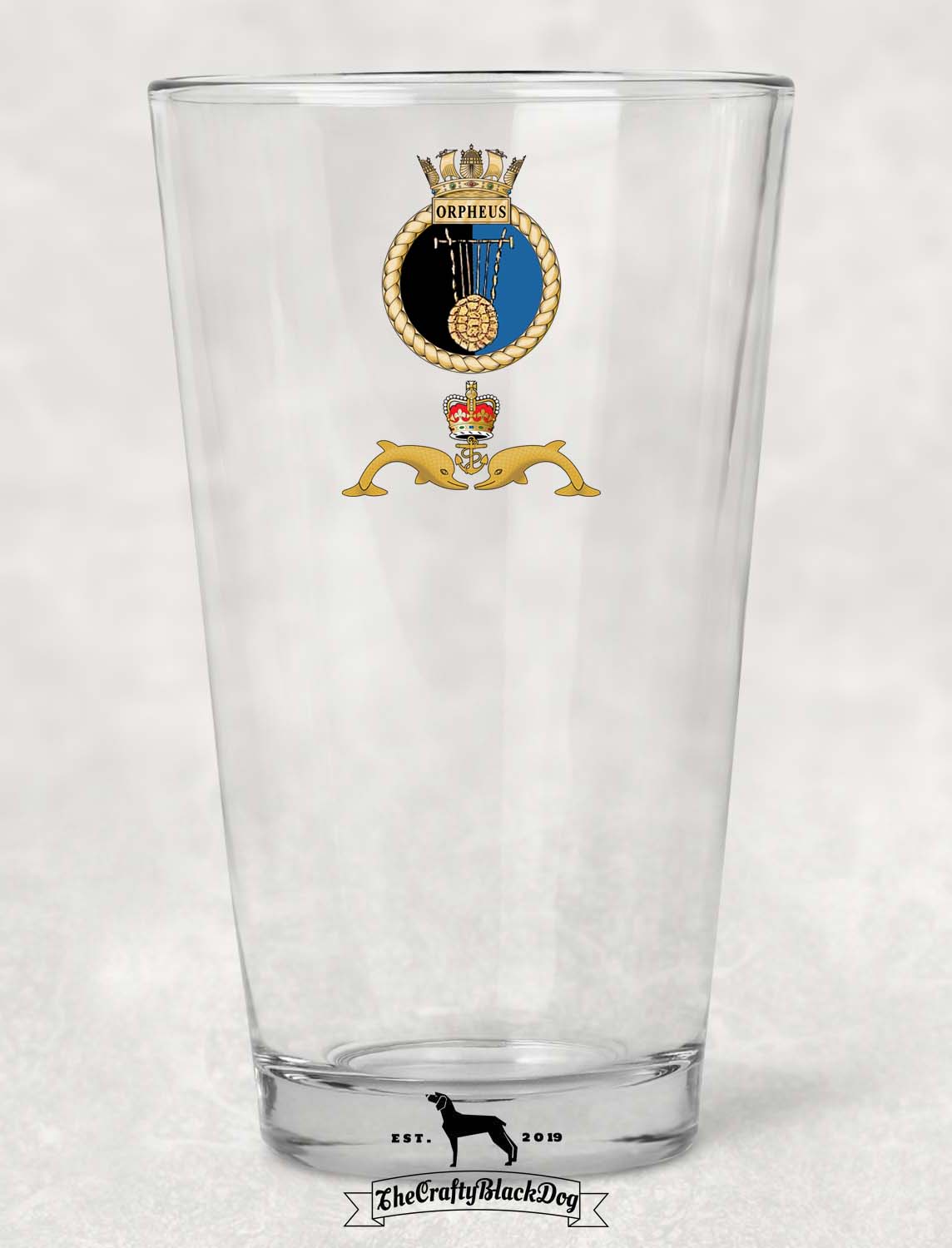 HMS Orpheus - Pint Glass