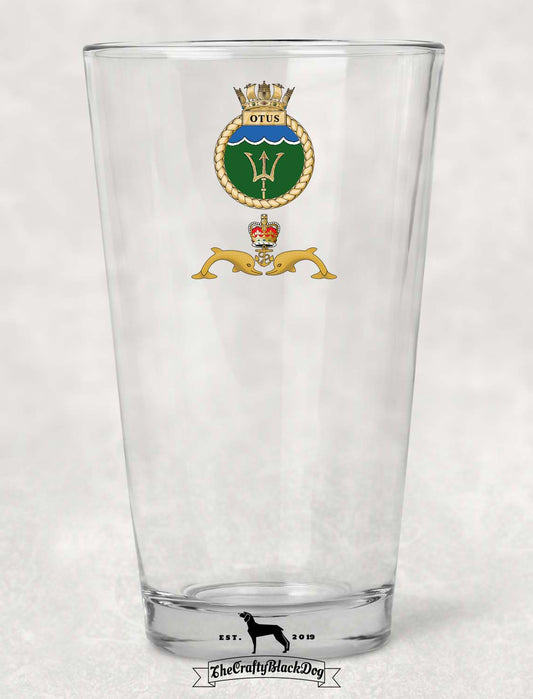 HMS Otus - Pint Glass