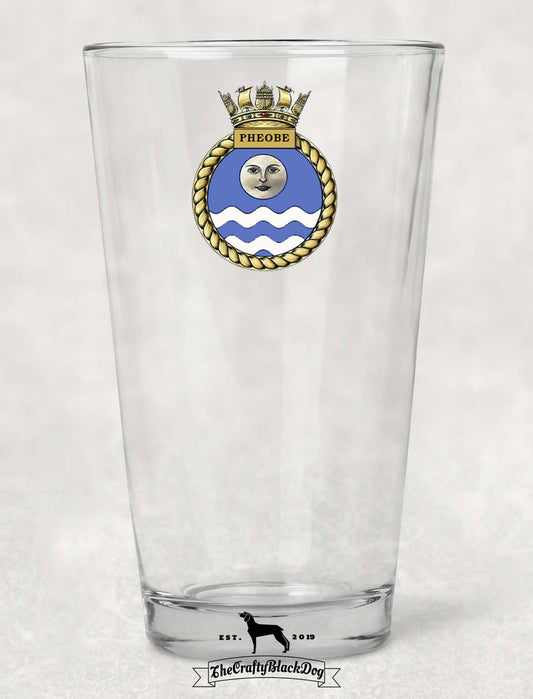 HMS Pheobe - Pint Glass