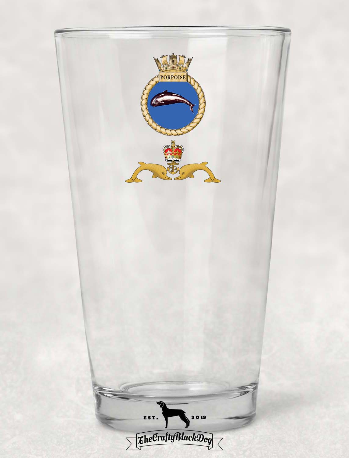 HMS Porpoise - Pint Glass