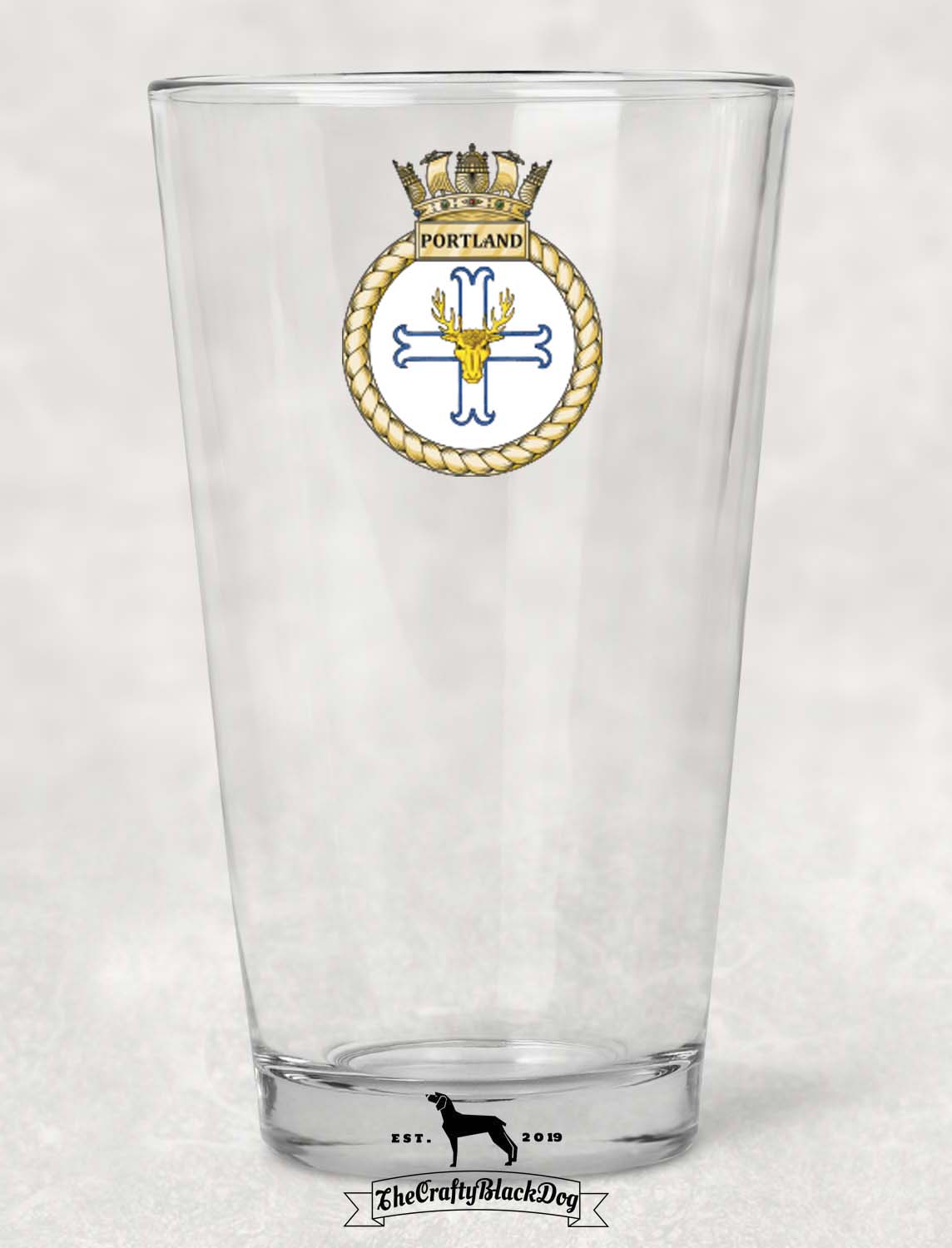 HMS Portland - Pint Glass