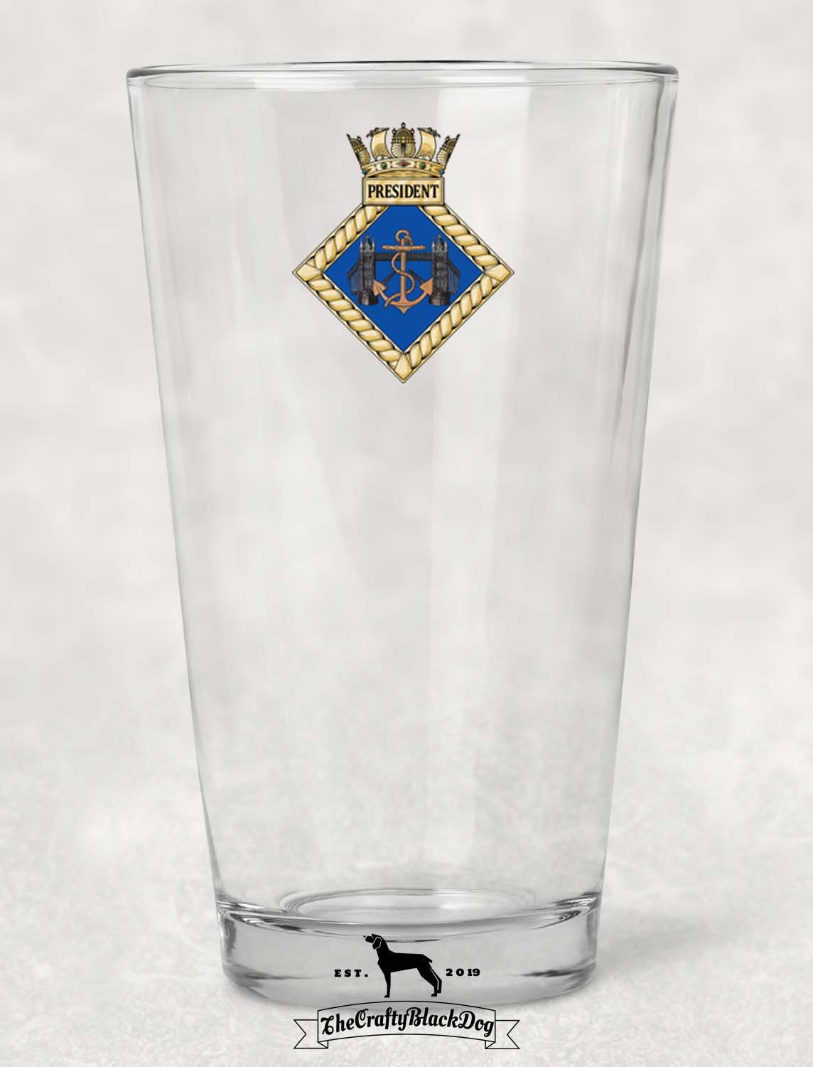 HMS President - Pint Glass