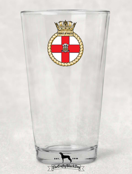 HMS Prince of Wales - Pint Glass