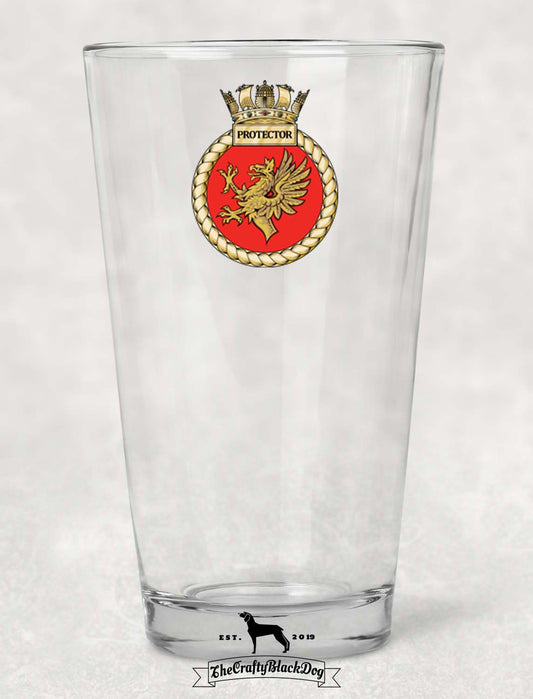 HMS Protector - Pint Glass