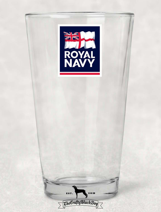 Royal Navy - Pint Glass