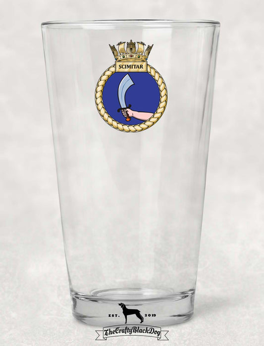 HMS Scimitar - Pint Glass