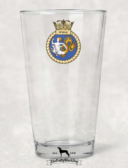 HMS Scylla - Pint Glass