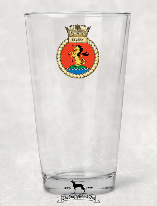 HMS Severn - Pint Glass