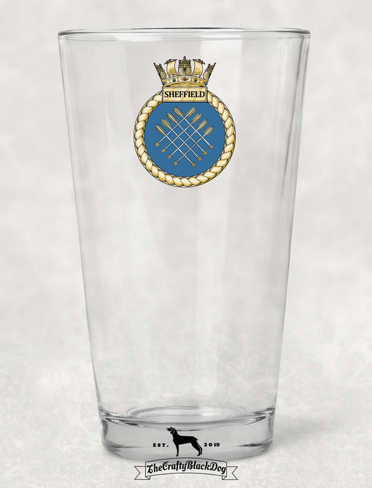HMS Sheffield - Pint Glass