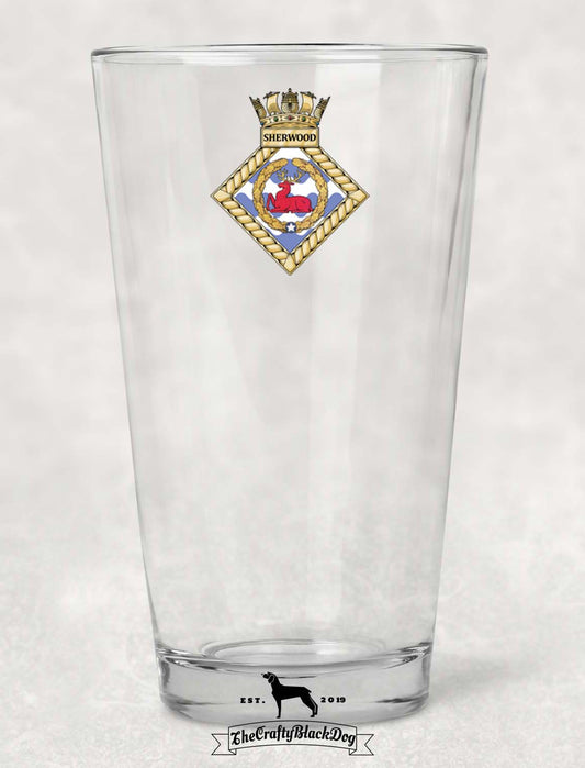 HMS Sherwood - Pint Glass