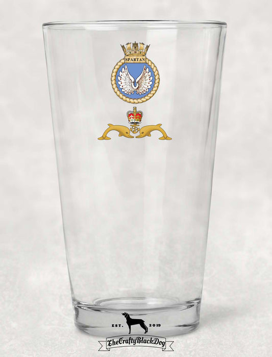 HMS Spartan - Pint Glass
