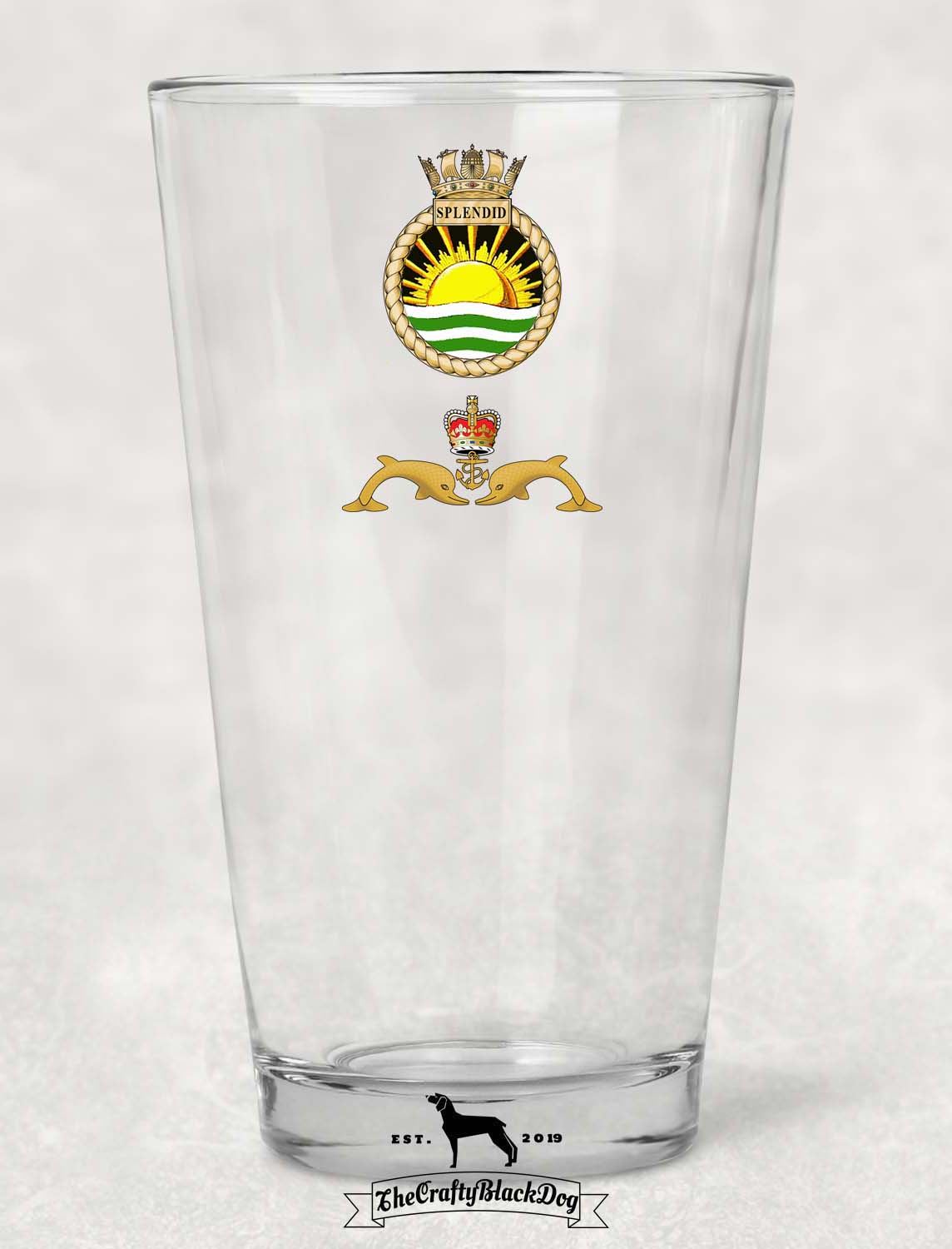 HMS Splendid - Pint Glass