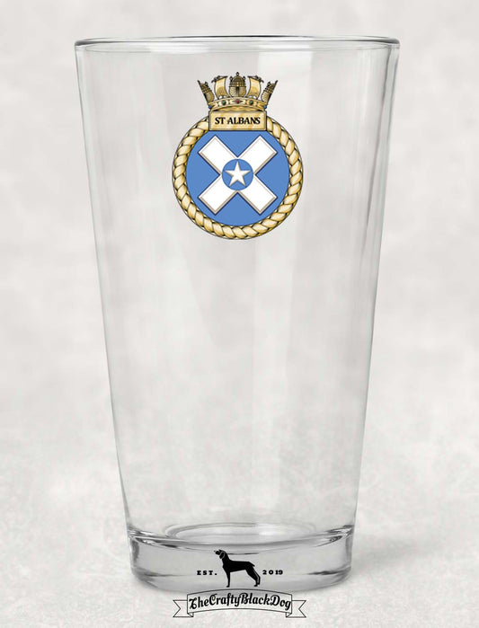 HMS St Albans - Pint Glass