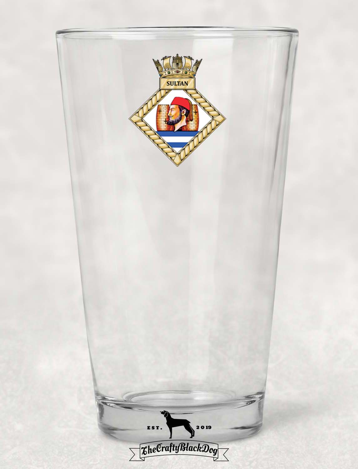 HMS Sultan - Pint Glass