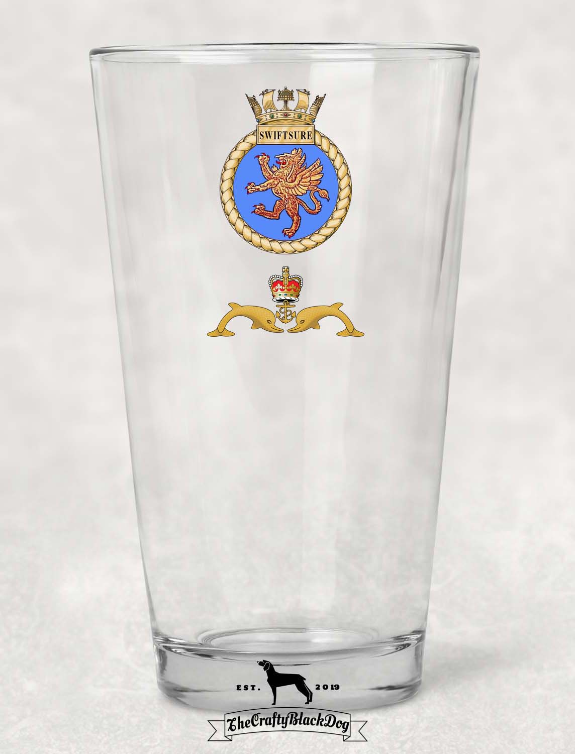 HMS Swiftsure - Pint Glass