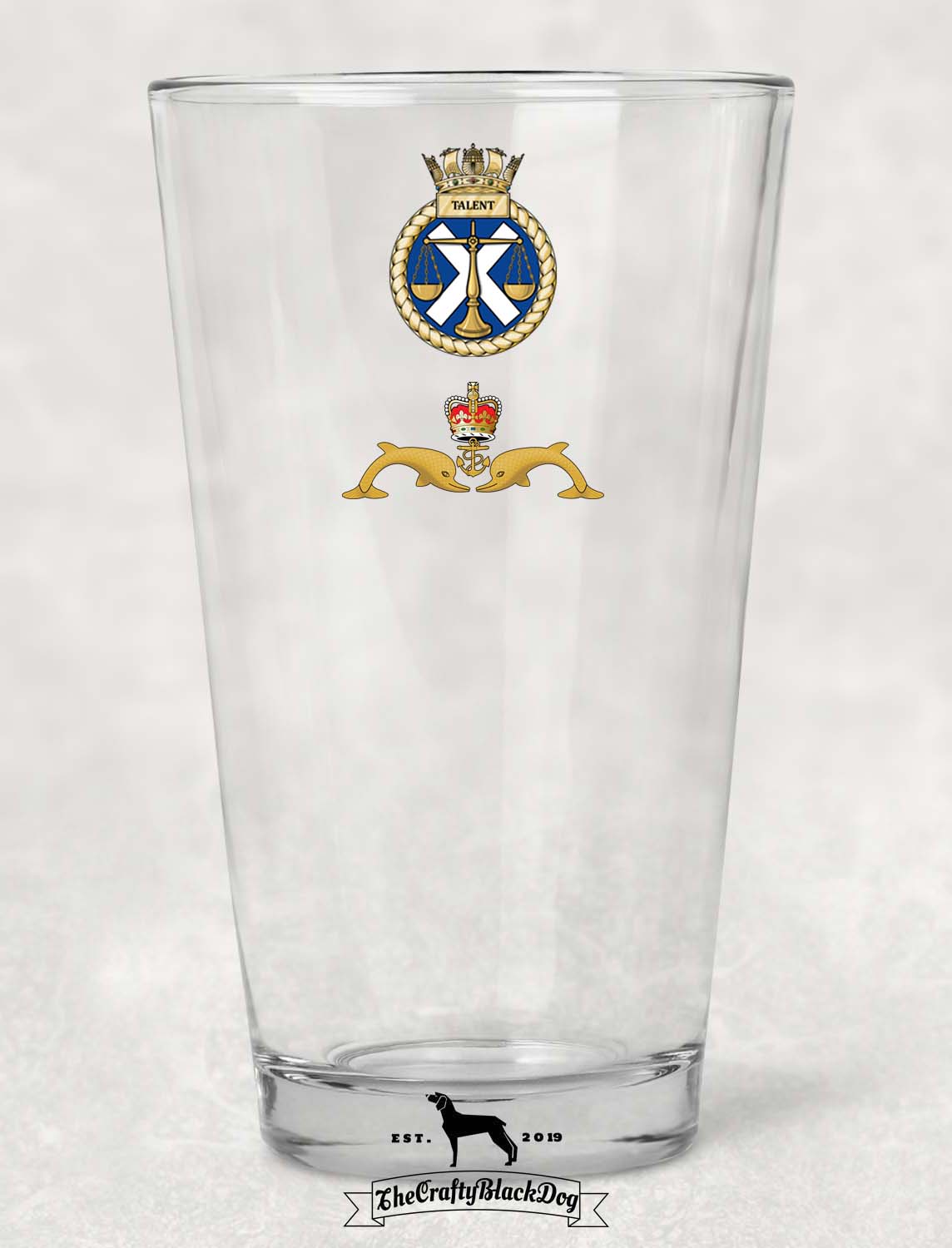 HMS Talent - Pint Glass