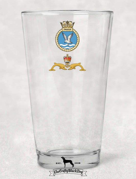 HMS Tireless - Pint Glass