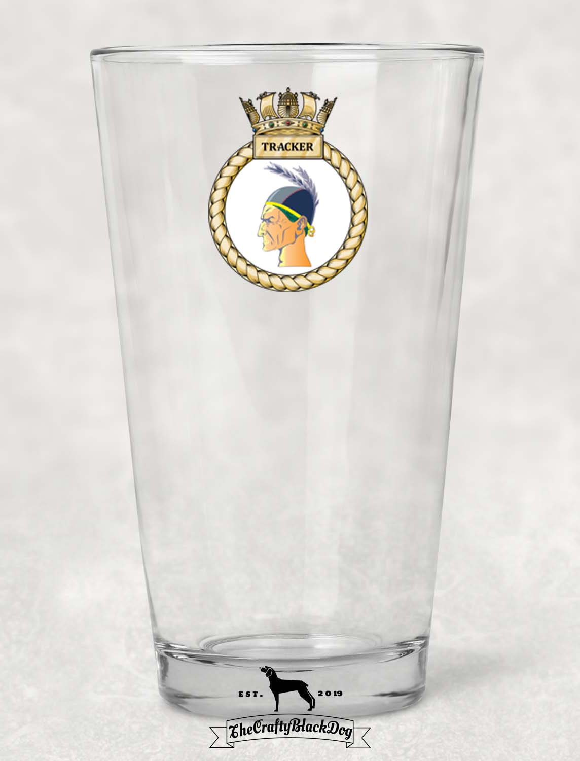 HMS Tracker - Pint Glass
