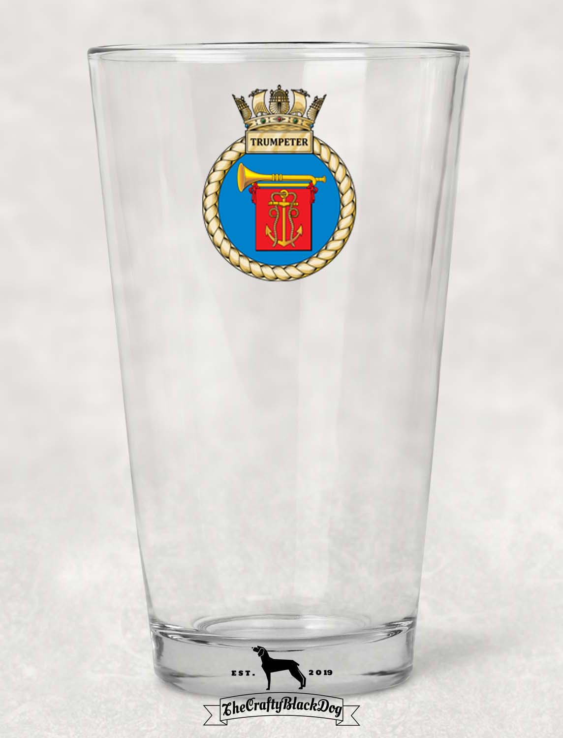 HMS Trumpeter - Pint Glass