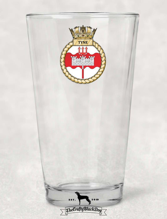 HMS Tyne - Pint Glass