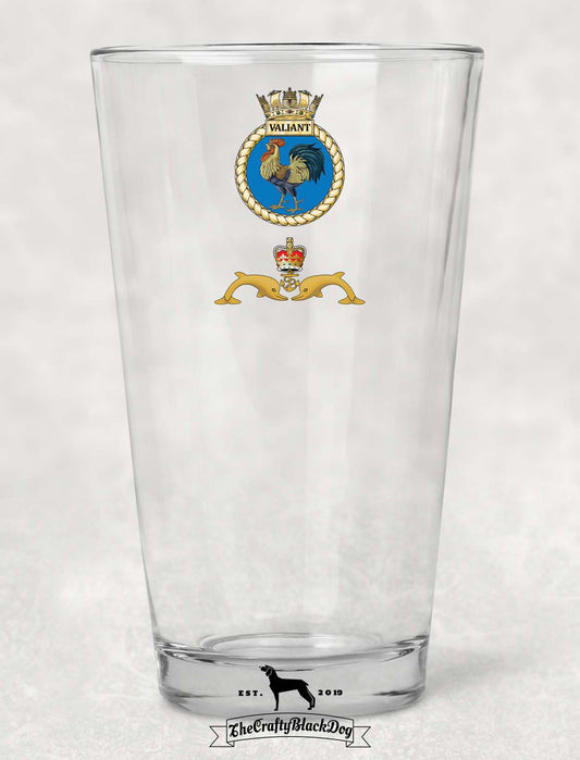 HMS Valiant - Pint Glass