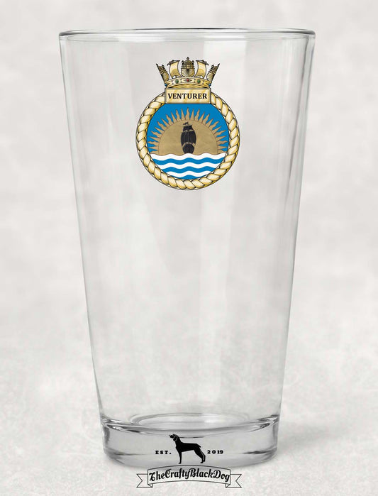 HMS Venturer - Pint Glass