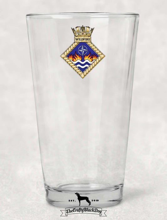 HMS Wildfire - Pint Glass