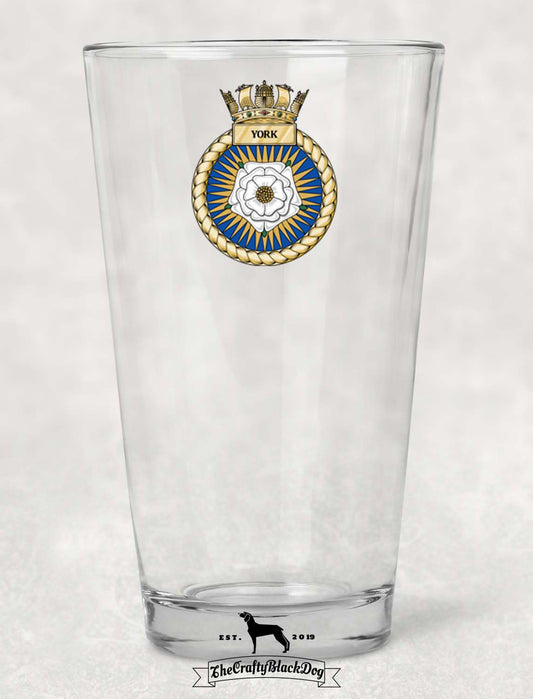 HMS York - Pint Glass