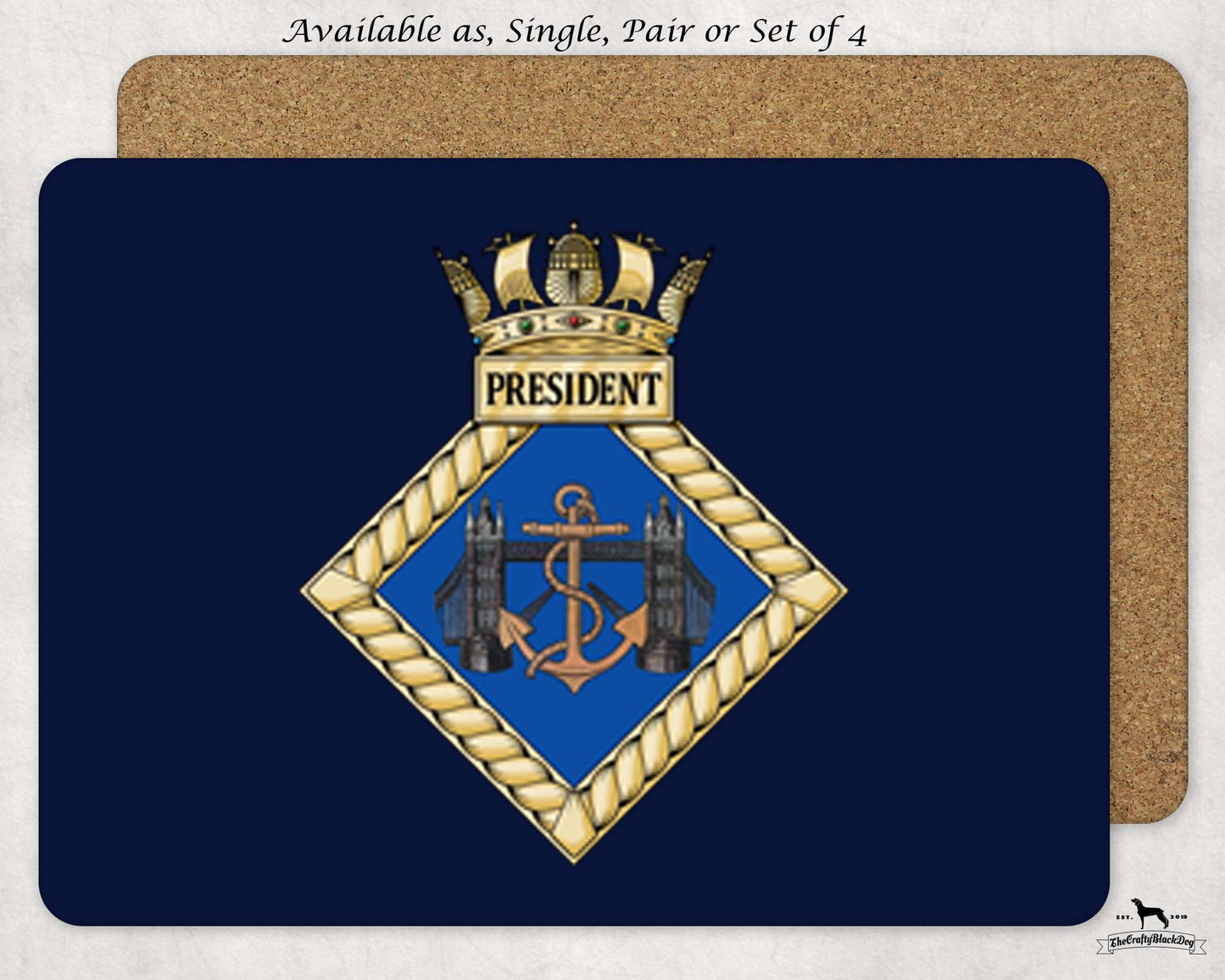 HMS President - Placemat(s)