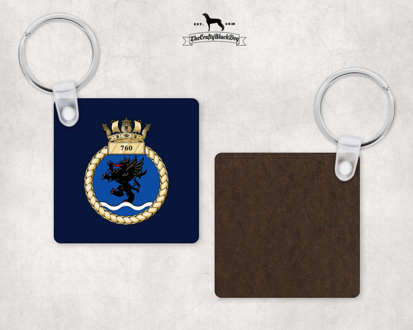 760 Naval Air Squadron - Square Key Ring