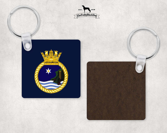 HMS Andromeda - Square Key Ring