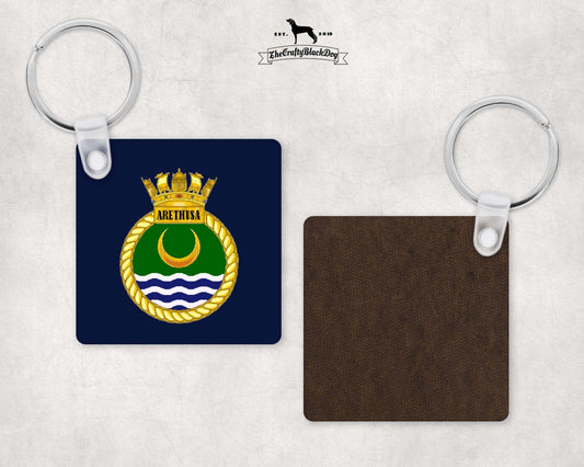 HMS Arethusa - Square Key Ring