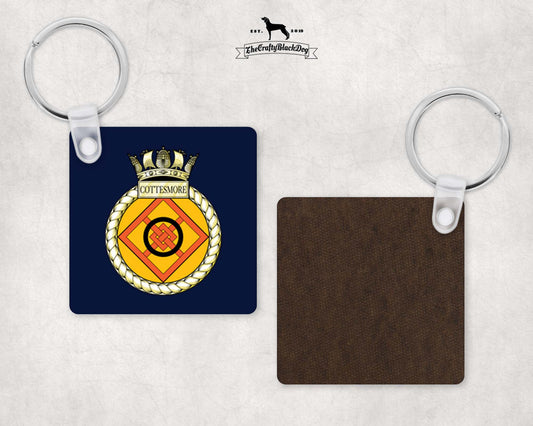 HMS Cottesmore - Square Key Ring