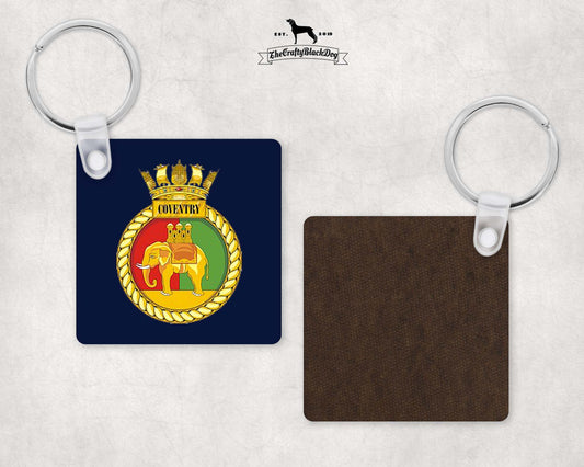 HMS Coventry - Square Key Ring