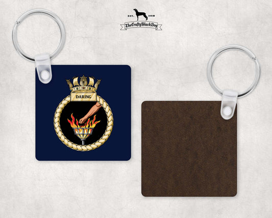 HMS Daring - Square Key Ring