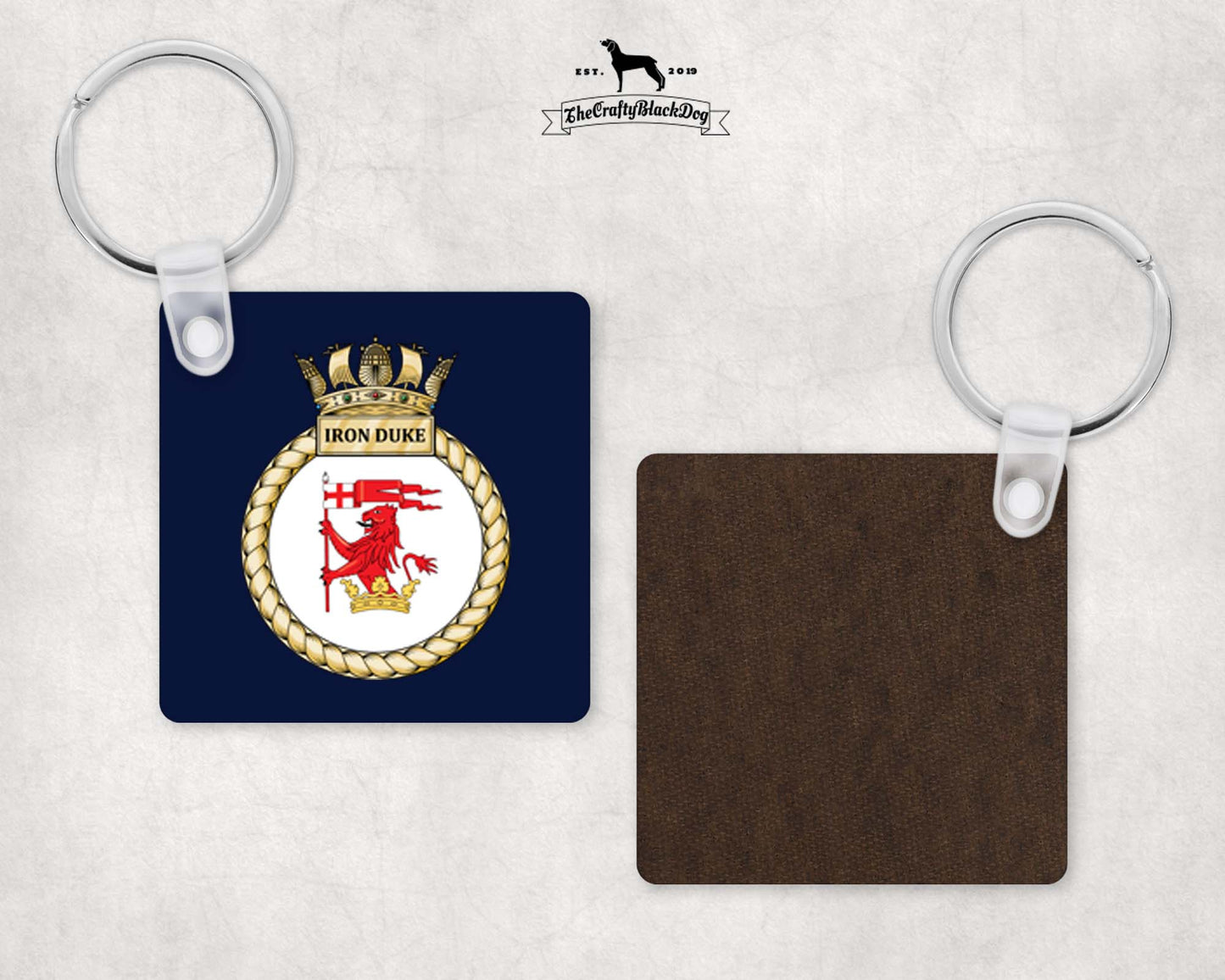 HMS Iron Duke - Square Key Ring