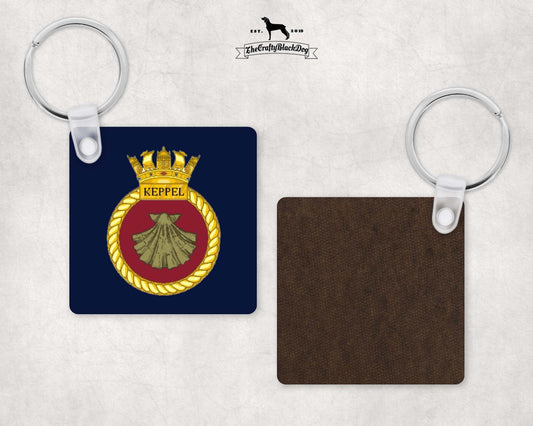 HMS Keppel - Square Key Ring