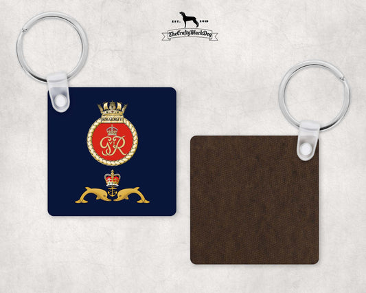 HMS King George VI - Square Key Ring