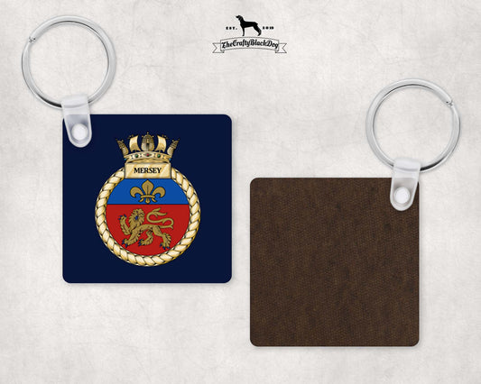 HMS Mersey - Square Key Ring