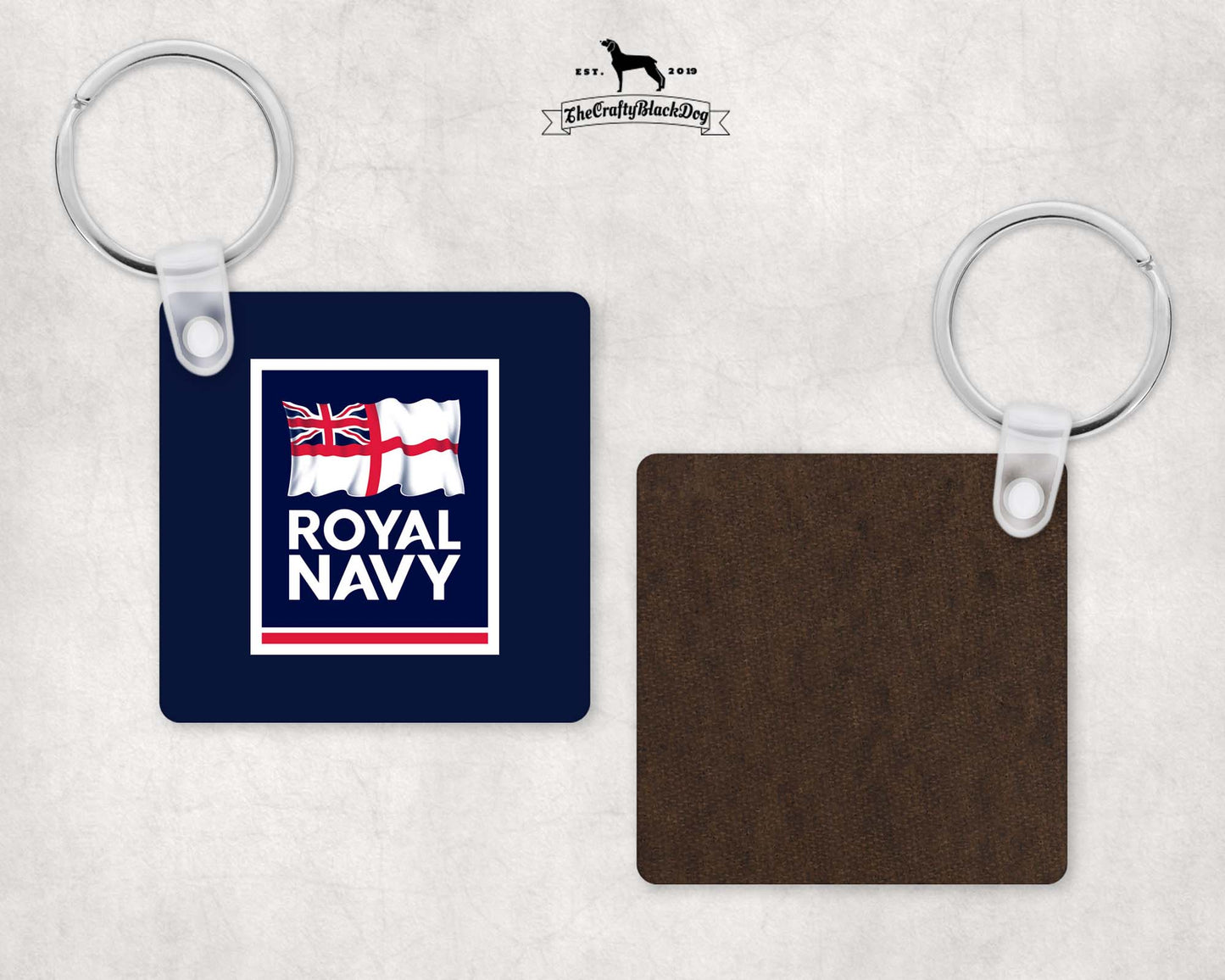 Royal Navy - Square Key Ring