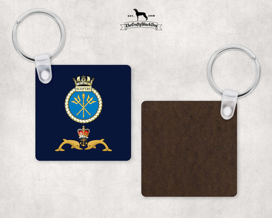 HMS Sceptre - Square Key Ring