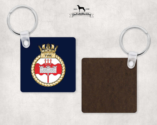 HMS Tyne - Square Key Ring