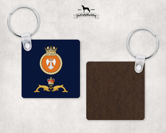HMS Victorious - Square Key Ring