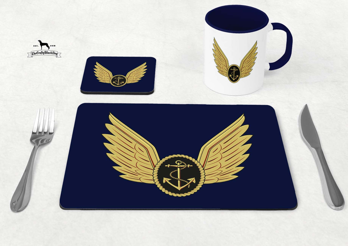 Royal Navy Aircrewman Wings - Table Set