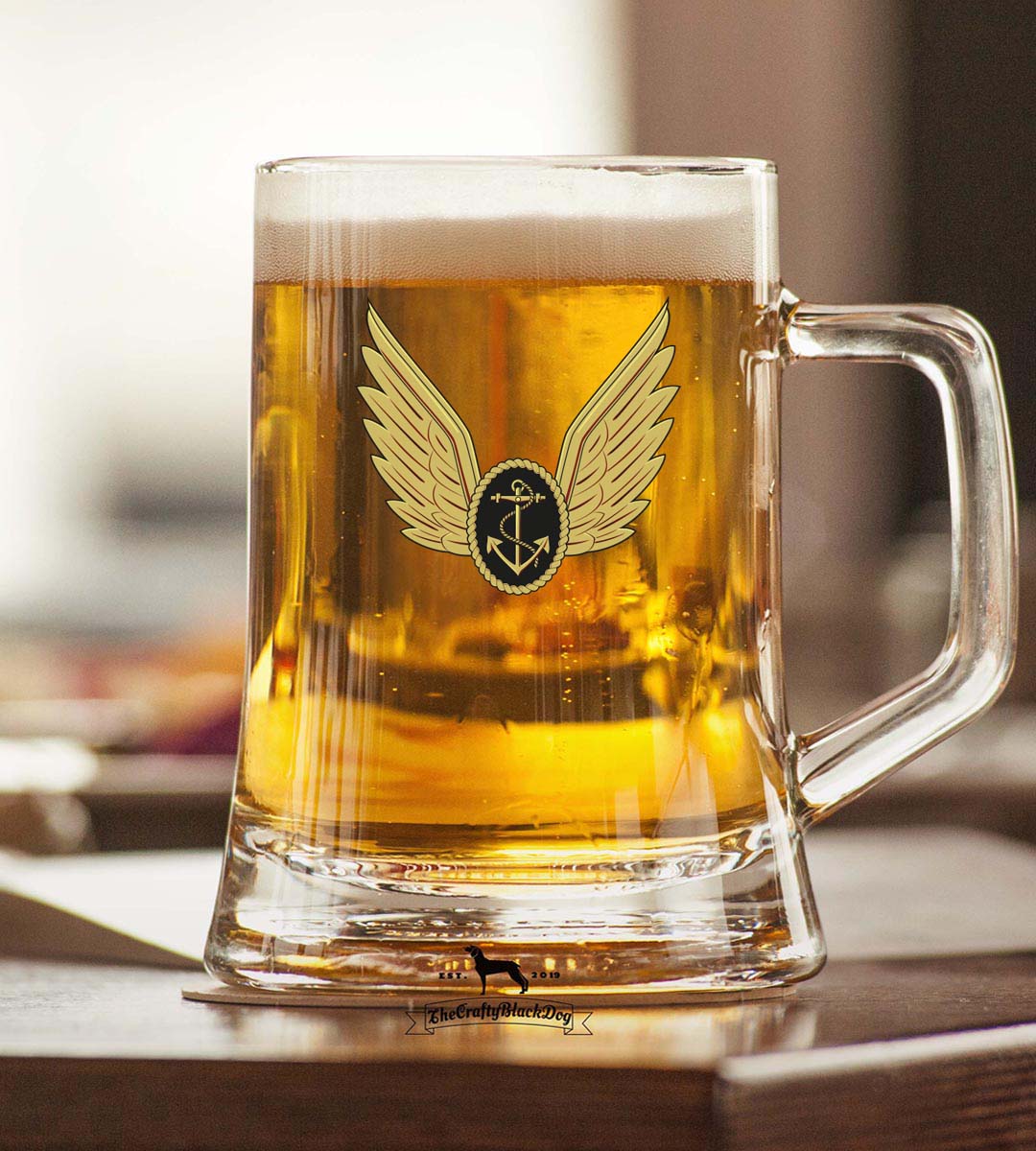 Royal Navy Aircrewman Wings - Tankard