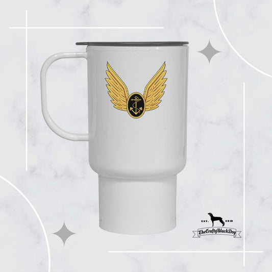 Royal Navy Aircrewman Wings - Travel Mug