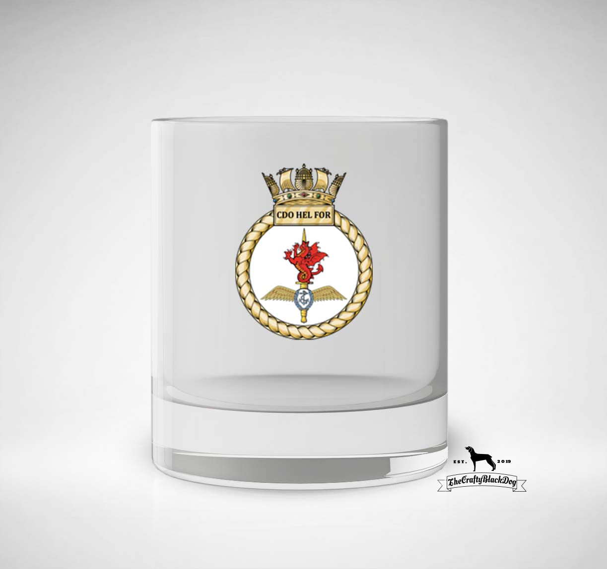 Commando Helicopter Force - Whiskey/Spirit Glass