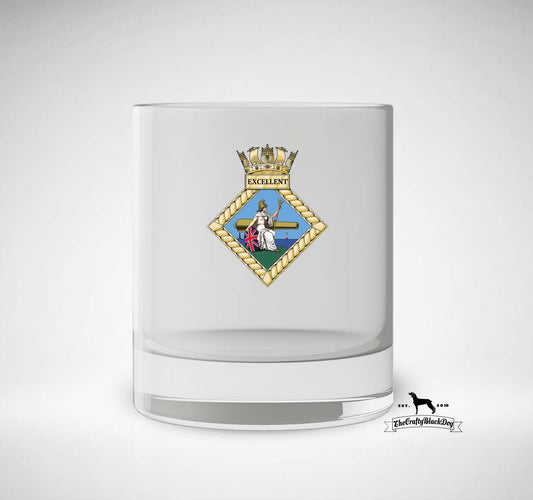 HMS Excellent - Whiskey/Spirit Glass